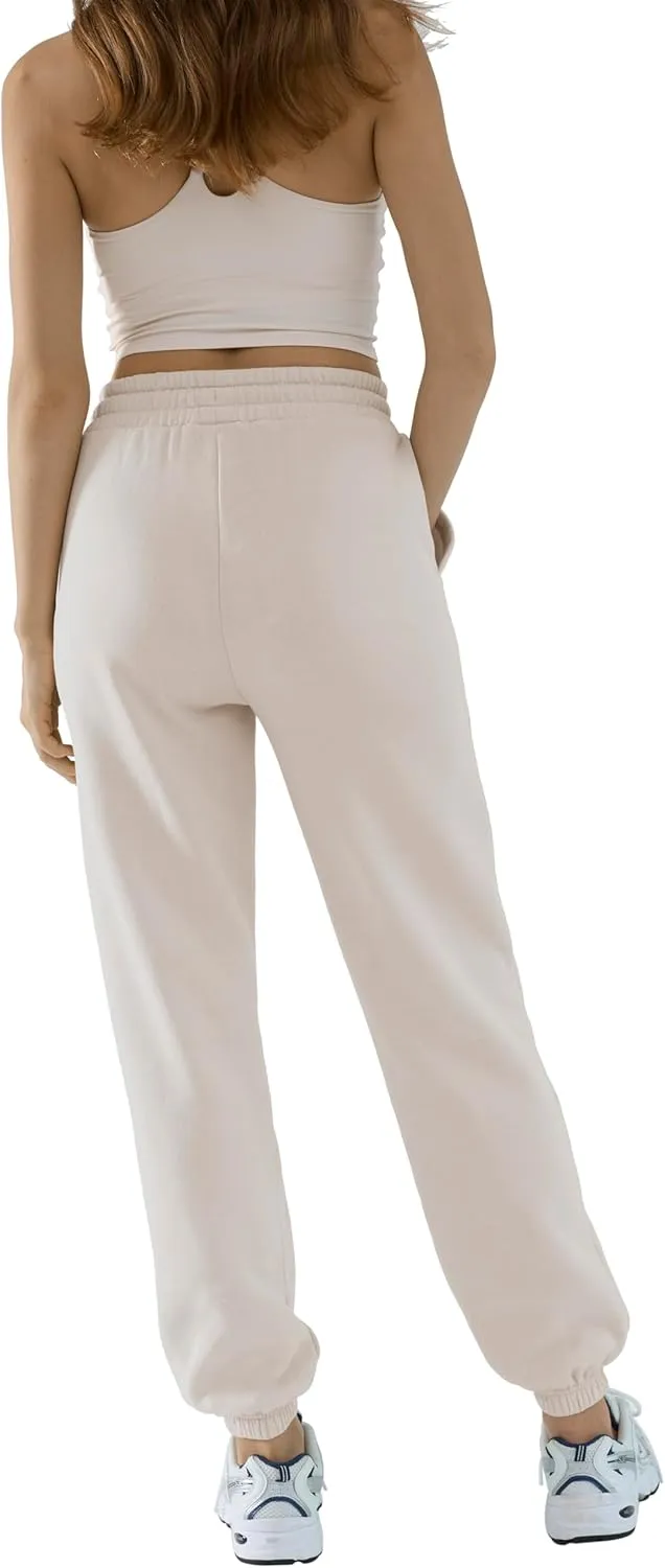 Baggy Sweatpants for Women High Waisted Soft Fleece Lining Sweatpants with Pockets Y2K Joggers Lounge Campus Outfits