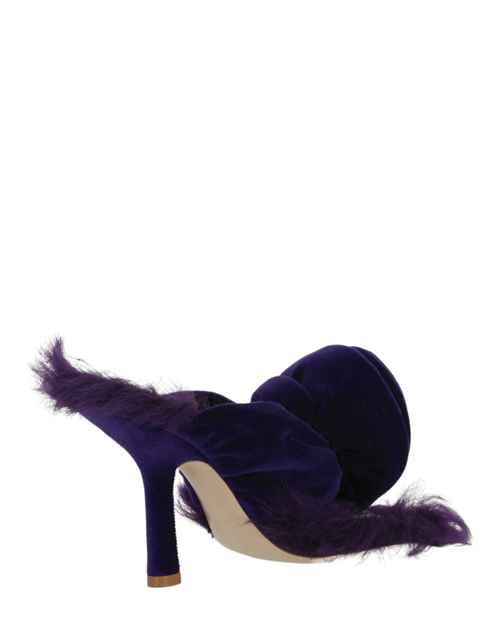 Burberry Step Rose Velvet Heeled Sandals by Carro Luxury Maison
