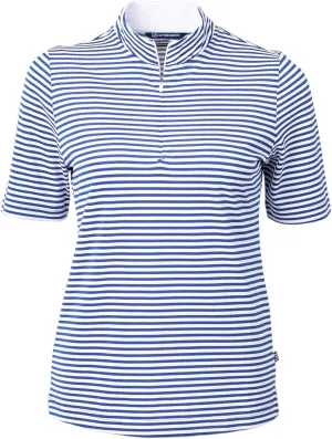 Cutter & Buck Virtue Eco Pique Stripe Recycled Womens Top