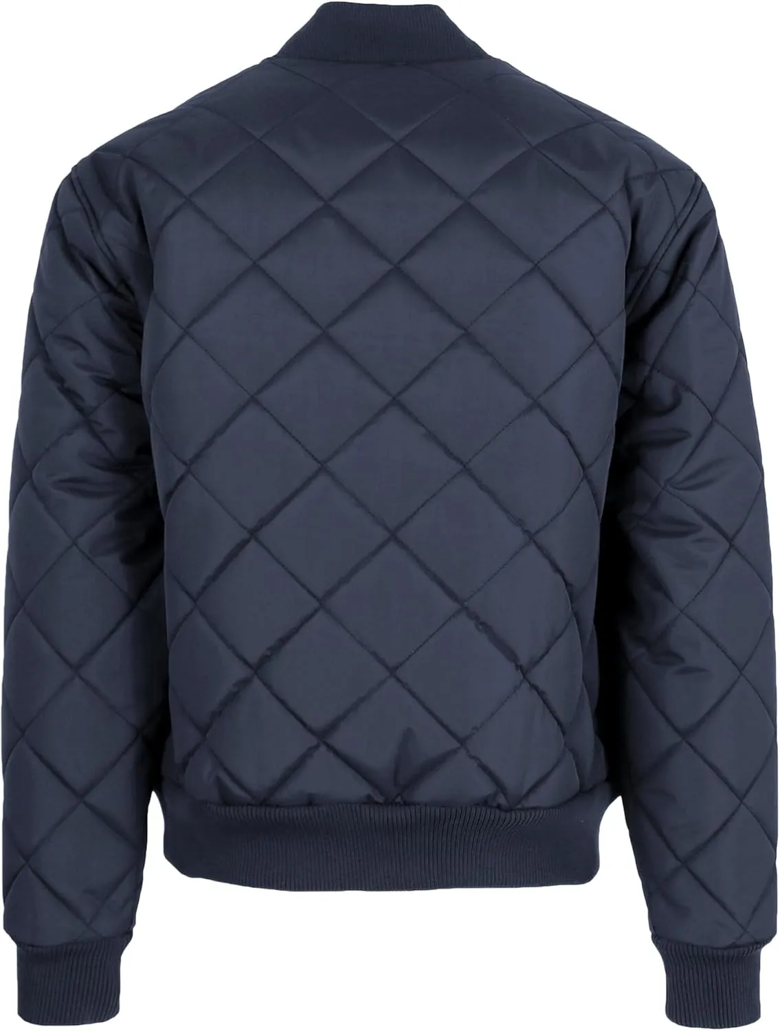 Galaxy by Harvic Men's Heavyweight Dimond Quilted Bomber Jacket Varsity Coat with Pockets (Sizes, S-2XL)