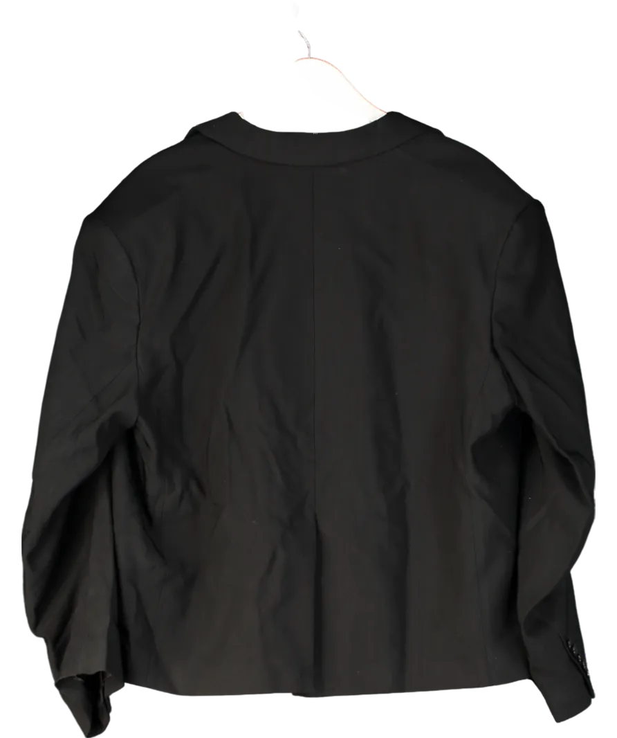 H&M Black Studio Collection Oversized Linen-blend Blazer UK M
