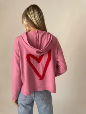 Heartfelt Pink Hoodie