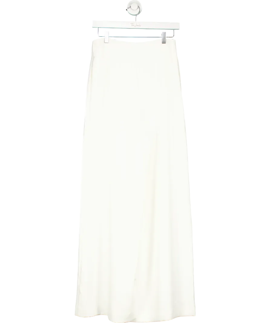 Mint Velvet White Wide Leg Darted Trousers UK 10