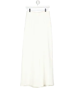 Mint Velvet White Wide Leg Darted Trousers UK 10