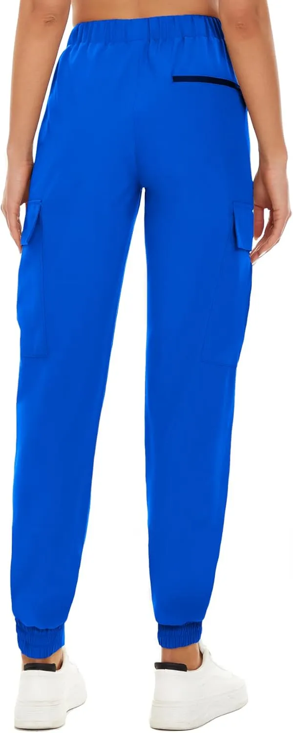 NEYOUQE Women's Hiking Quick Dry Sports Running Pants Solid Color Casual Sweatpants Fitness with Pockets Summer Jogging Yoga