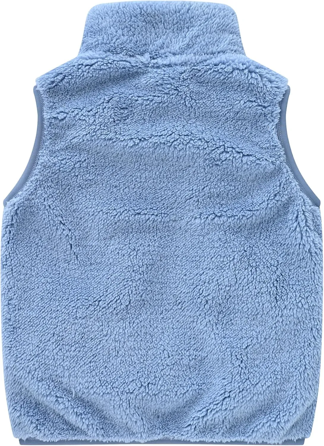 SEAUR Toddler Boys Girls Fuzzy Fleece Vest Cute Sherpa Sleeveless Waistcoat Winter Warm Faux Fur Outerwear with Pocket