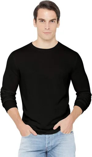 State Cashmere Men's Essential Crewneck Sweater 100% Pure Cashmere Classic Long Sleeve Pullover