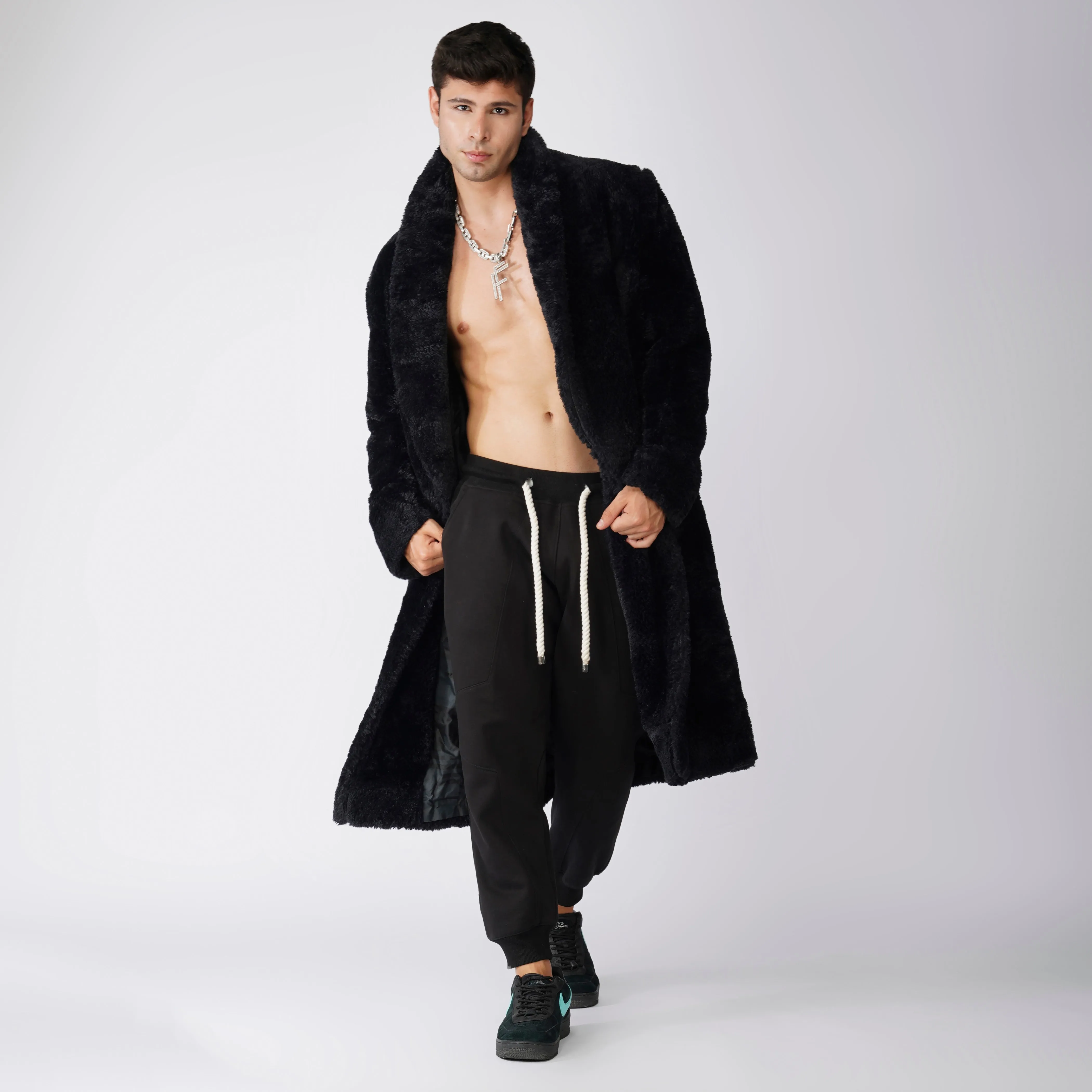 Vegan Shearling Overcoat